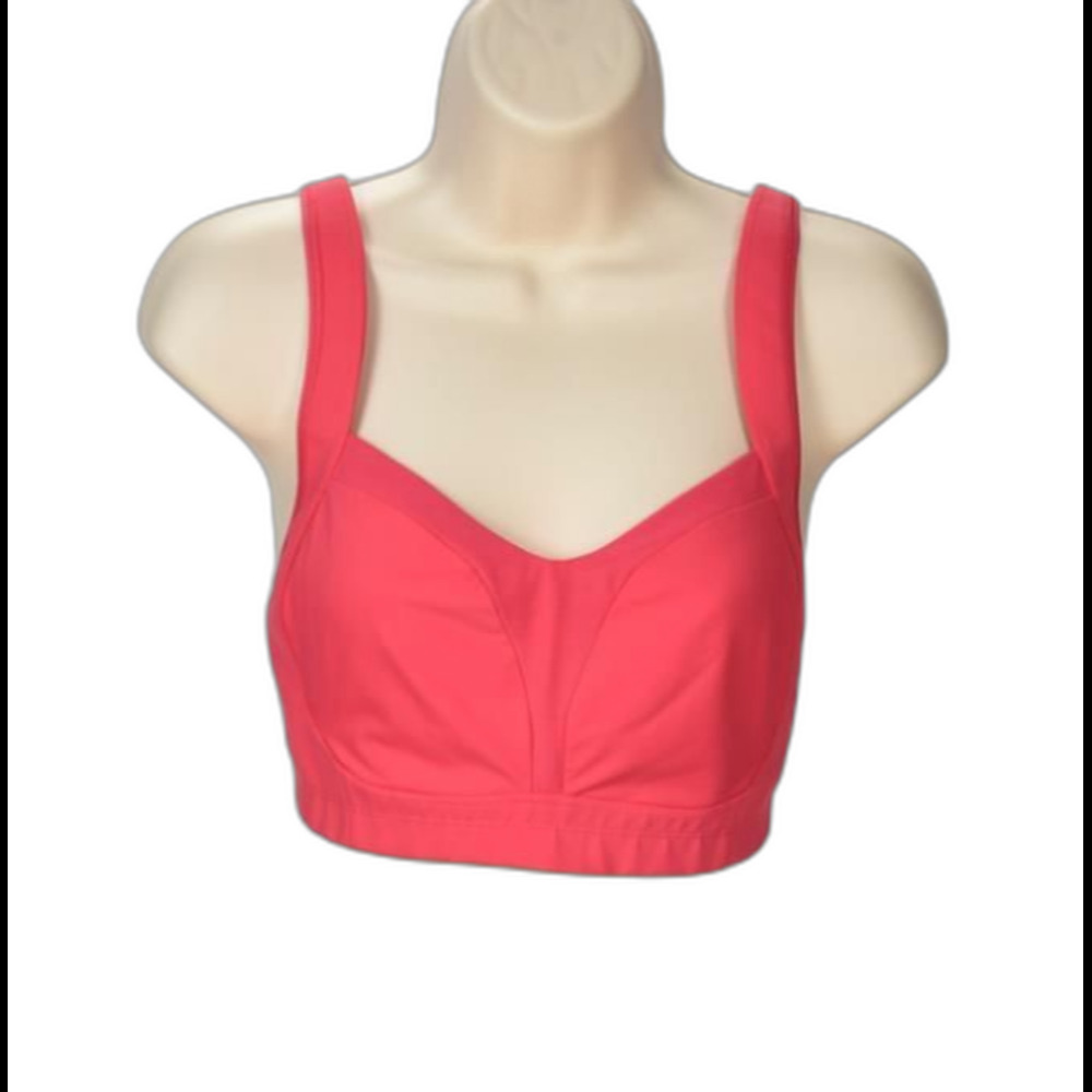 Lululemon Convertible Strap Bright Pink Sports Bra Size 34DD